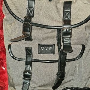 Black and Gray Men's Backpack